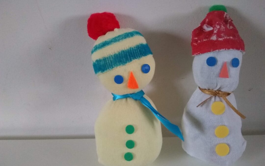Join us in the sock snowman challenge…